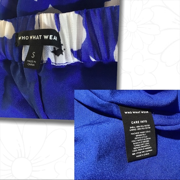 NWT - Who What Wear Blue Floral Halter Dress - SM - Picture 10 of 16